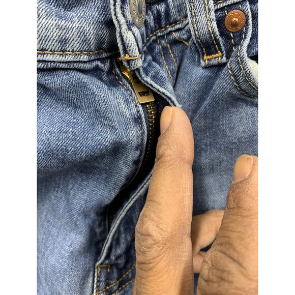 Levi's 505 Denim Jeans Men's Straight Regular Fit Blue Medium Wash Size 32X32 - Picture 10 of 16